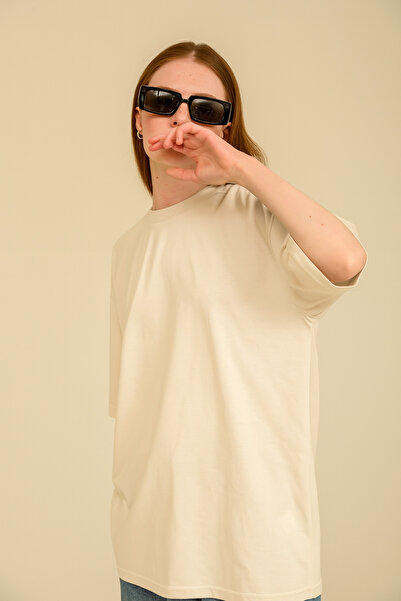 GUARAZ Γυναικείο μπλουζάκι με λαιμόκοψη από 100% οργανικό βαμβάκι Basic καλοκαιρινό μπλουζάκι