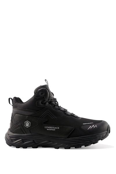 lumberjack 101386637 Burk Black-Black Men's Waterproof Outdoor Boots