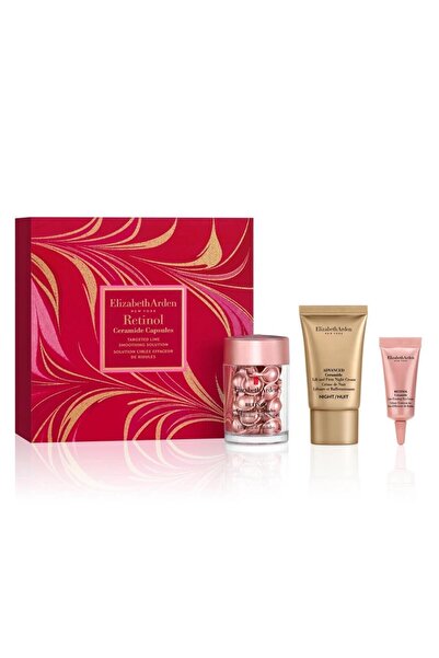 Elizabeth Arden ريتينول سيراميد 30 كبسولة + كريم ليلي 15 مل + كريم عين 5 مل -...