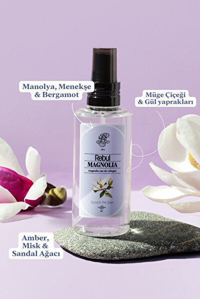 Rebul Magnolia Edc 50 ml Sprey Pet Şişe Kolonya