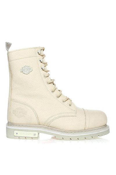 Harley Davidson Cizme de damă Colmar A.Beige din piele naturală