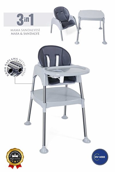 Umaybebek 3in1 Çalışma Masası, Mama Sandalyesi, Masa, Sandalye
