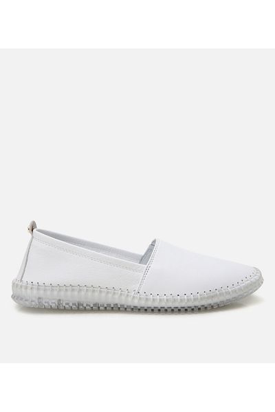 Hotiç Pantofi confortabili din piele albă cu talpă ultra flexibilă