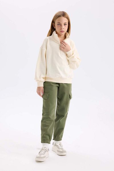 DeFacto Момиче - Еластична талия, Спортни панталони Cargo Pocket Jogger D2292A824Wn