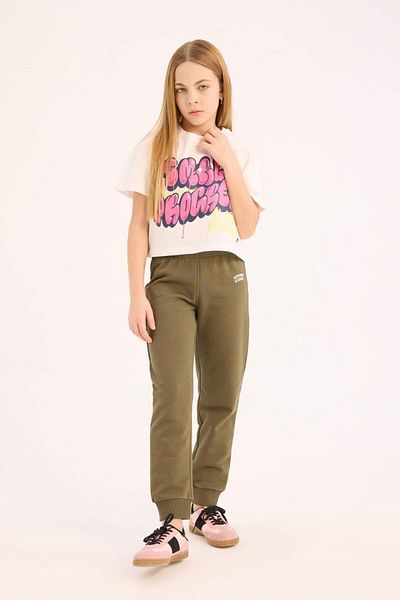 DeFacto Bedruckte Jogger-Jogginghose für Mädchen mit elastischem Bund D7011A824WN