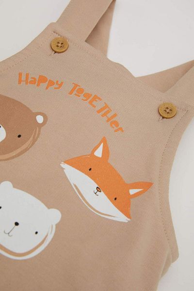 DeFacto Baby Boy Newborn Printed Salopet Jumpsuit D6025A524Wn