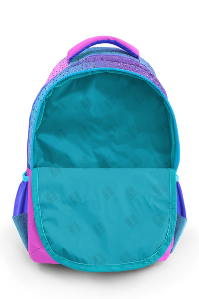 Coral High Kaplumbağa Desenli Açık Mavi-pembe Okul Çantası 23497