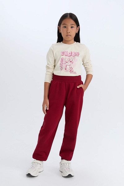 DeFacto Κορίτσια - Τσέπες Ελαστική μέση Jogger Sweatpants D7008A824WN