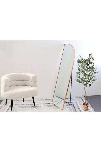 Al Saada Home Limited Quantity Standing Mirror Frame - Gold - 150×40