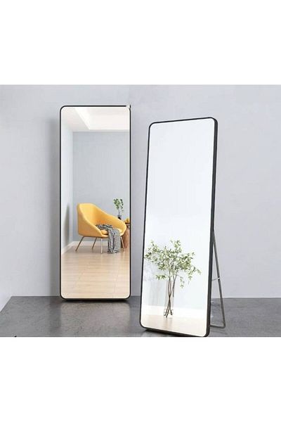 Al Saada Home Standing Mirror Frame - Black - 170×77