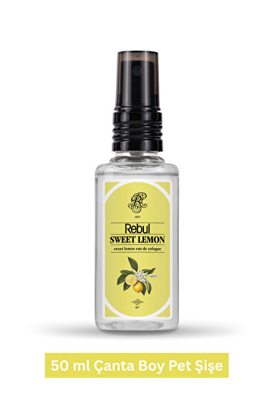 Rebul SWEET LEMON Edc 50 ml Sprey Pet Şişe Kolonya Tatlı Limon Kolonyası