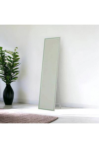 Al Saada Home Floor Standing Mirror with Metal Frame 37×148 cm