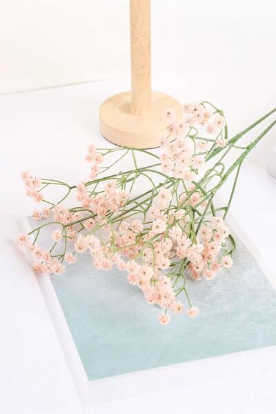 Buka Shops Yumuşak Dokunuşlu Mini Cipsofilya Buketi - 14.5 cm Boy - Şampanya