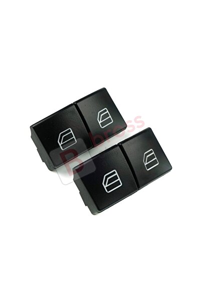 Bross Otomotiv Mercedes W204 W212 S212 A207 C207 X204 W176 W246 C/ X117 X/ W166 X156 İçin 4X Cam Açma Düğme Kapağı