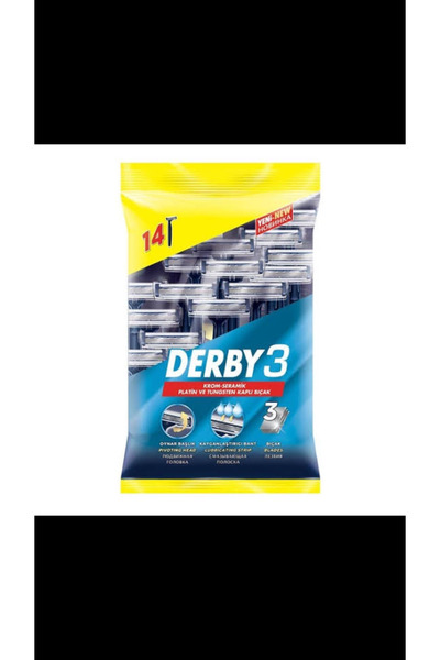 Derby 3 Tıraş Bıçağı 10+4 Poşet X 2 Adet