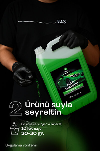 GRASS Oto Şampuanı 5LT – Tutti Frutti, Hızlı Köpüren, Ph Nötr, Boya Koruyucu