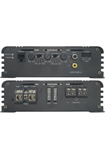 Ground Zero Amplificator auto Ground Zero GZIA 200.2, 2 canale, clasa A/B, 550W