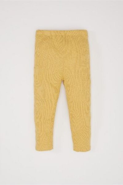 DeFacto 2-teiliges Set für Babys, Mädchen, Rundhalsausschnitt, gewebtes Etikett, Sweatshirt, elastische Taille, Leggings E2216A524WN