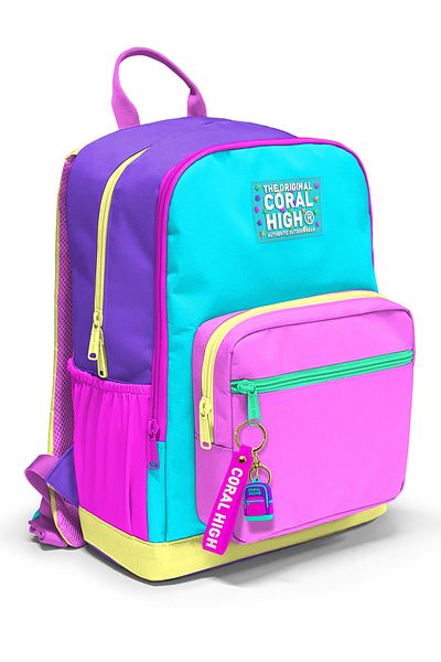 Coral High Multicolored School Backpack 23676