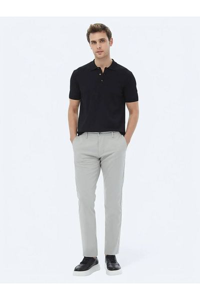 Kip Pantaloni casual slim fit țesuți cu piatră