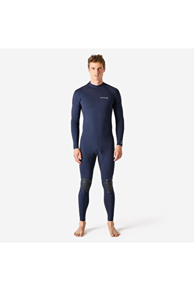 Decathlon Olaian Erkek Neopren Wetsuit - 2/2 mm - Mavi - 100