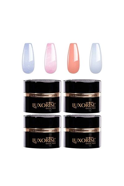 LUXORISE Set of 4 Gel Construction JellyFlex LUXORISE, Lovely Nails 01