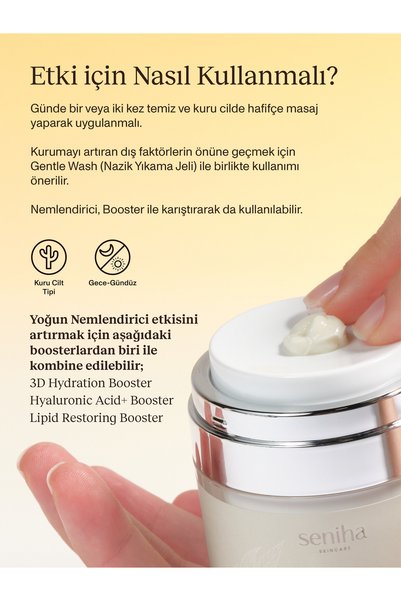 Seniha Skincare Intense Moisturizer I Intense Moisturizing Face Cream I Anti-Aging I Dry Skin Type
