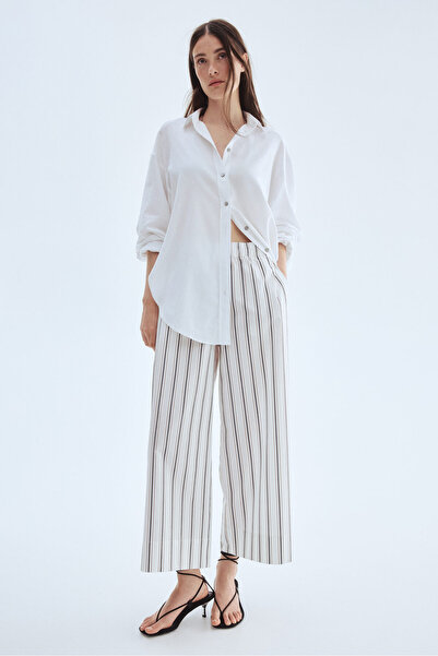 H&M Pamuklu Bilek Boyu Pantolon