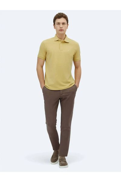 Kip Tricou cu guler polo simplu Lemon Mold 100% bumbac