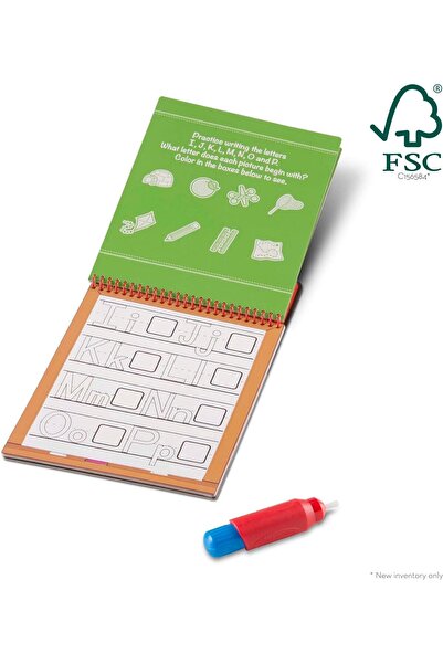 Melissa & Doug Water WOW! Alphabet – Reusable Mess-Free Activity Pad with Pen for Kids Ages 3+