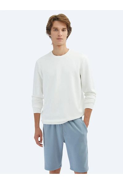 Kip Ecru Crew Neck Sweatshirt