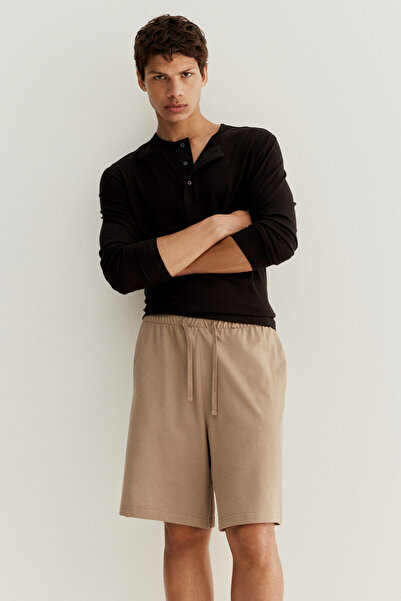 H&M Diz Boyu Pike Şort Relaxed Fit
