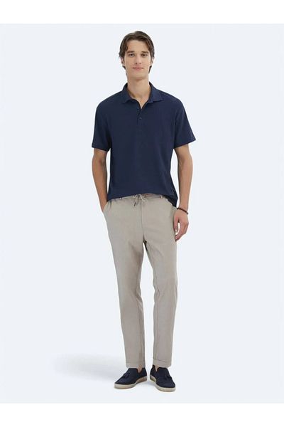 Kip Tricou cu guler polo cu model bleumarin