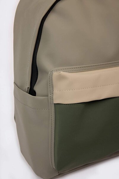 DeFacto Men's Faux Leather Backpack E0690Axns