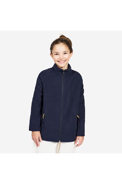 Decathlon Tribord Children's Warm Sailing Fleece - Blue/Black - Sailing 100