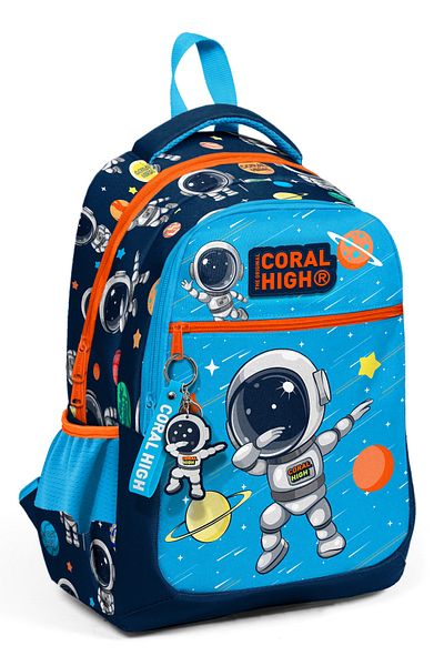 Coral High Детска тъмносиня ученическа раница с три отделения 23486