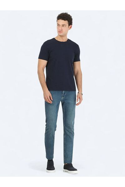 Kip Μπλουζάκι με βαμβακερό μείγμα Navy Blue Crew Neck