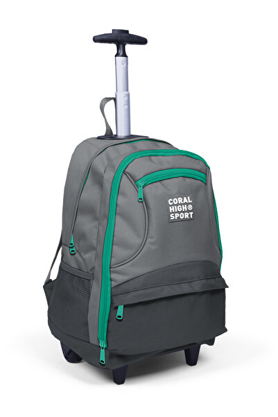 Coral High Sport Açık Gri Dört Bölmeli Usb Şarjlı Kulaklık Çıkışlı Çekçekli S...