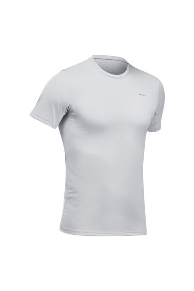 Decathlon Quechua Erkek Outdoor Tişört - Açık Gri - MH100