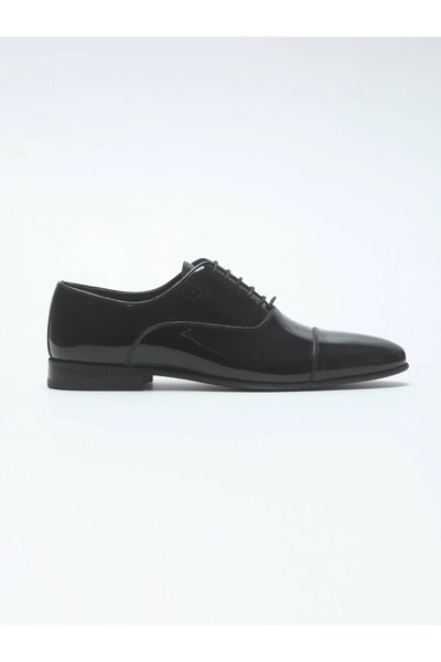 Kip Black Leather Classic Tuxedo Shoes