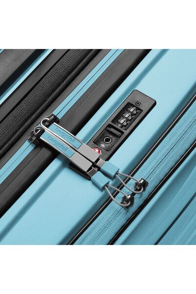 Bergpfeil Troler de cabină cu 4 roți, 55 cm, compartiment pentru laptop cu pliu de expansiune