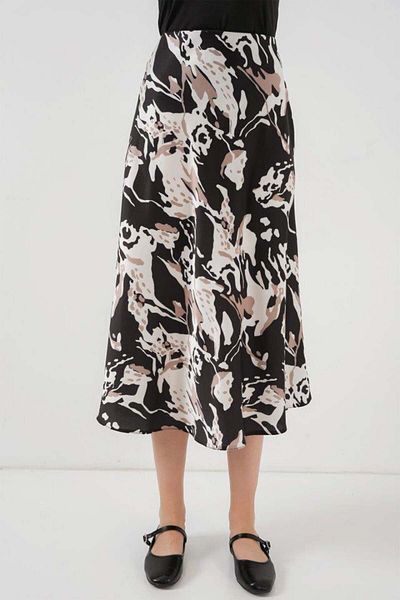 modamtn 15806 Satin Skirt - Y.Beige
