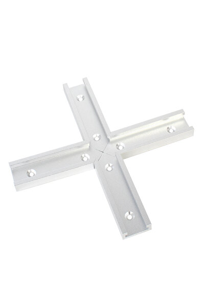 Choice طقم تقاطع من 4 قطع من نوع T-track من الألومنيوم بفتحة T وطاولة ميتري و...