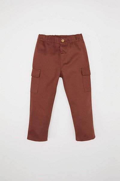 DeFacto 2-teiliges Set für Babys, Jungen, kariertes Langarmhemd mit Cargo-Taschen unten D5405A524WN