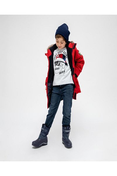 lumberjack 100445789   Cizme rezistente la apă pentru copii Snowy, albastru bleumarin