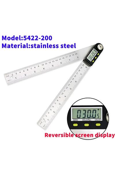 Choice 5422-200 Shahe 0-200/300mm Digital Protractor Angle Ruler Electron Goniometer Angle Finder Meter Ang