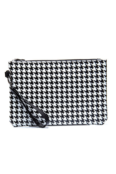 Capone Outfitters Paris Houndstooth Patterned Women's Clutch Bag