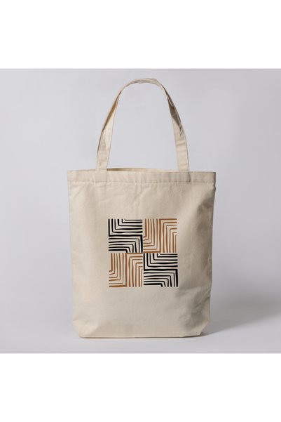 riyaz Stripe - Special Design Cloth Bag, Shoulder and Hand Bag, 35x40cm