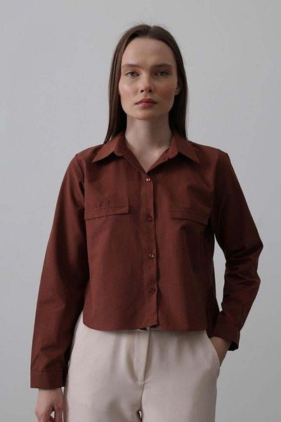 modamtn Long Sleeve Shirt with Pockets - Dark Brown