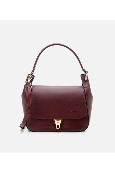 Hotiç Genuine Leather Claret Red Women's Bag